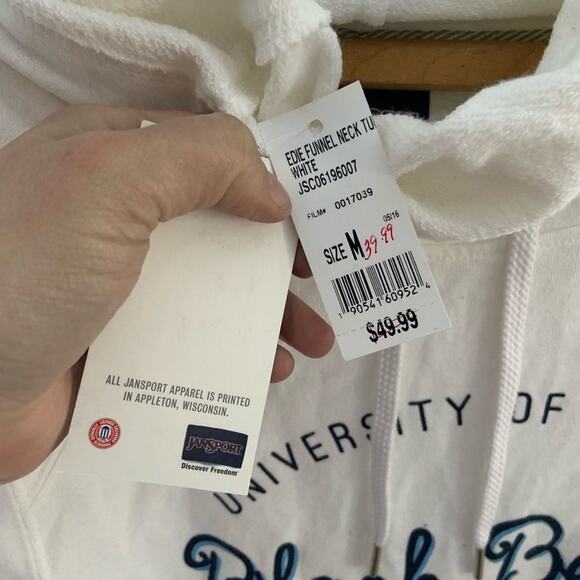 University of Maine black bears funnel neck sweatshirt jansport new pullover S m - Picture 8 of 9